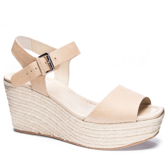 Chinese Laundry Maine Platform Wedge Sandal Sand - Picture 1 of 3